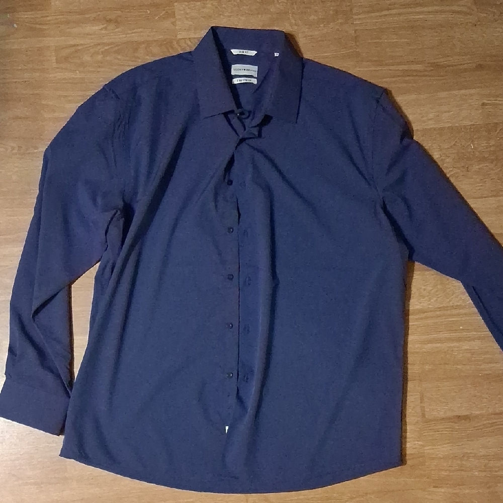 Lucky Brand Navy Dress Shirt